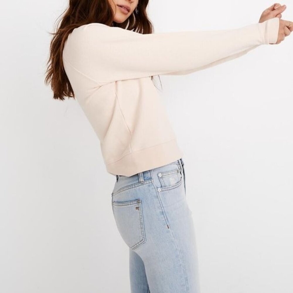 Madewell x Charity Water Heart Recycling Long Sleeve Sweatshirt Pullover Top - Picture 4 of 10